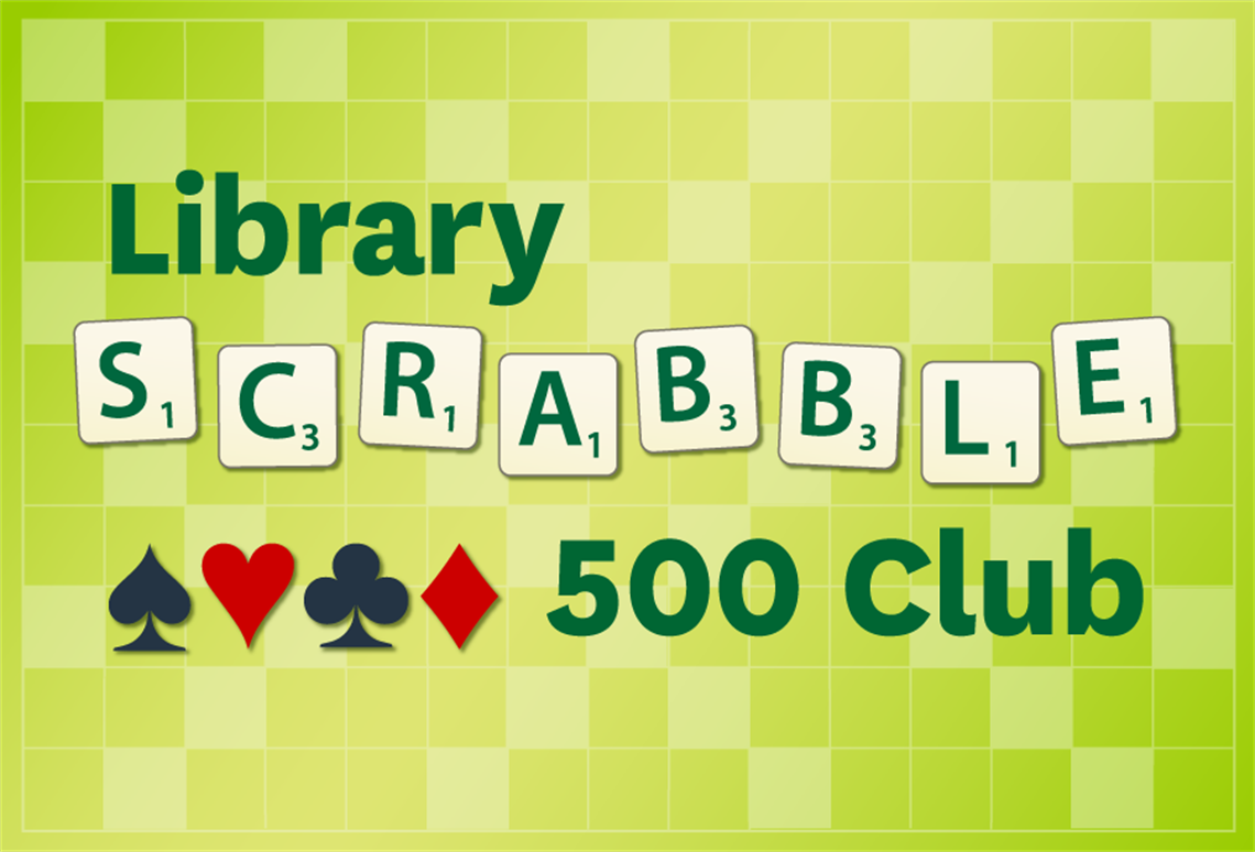 Library Scrabble 500 Club logo. 