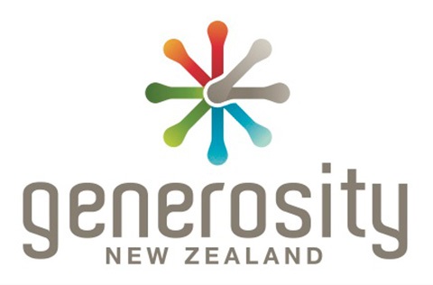 Generosity New Zealand logo. 