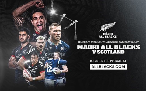 Promo tile including Maori all Blacks and Scotland players.