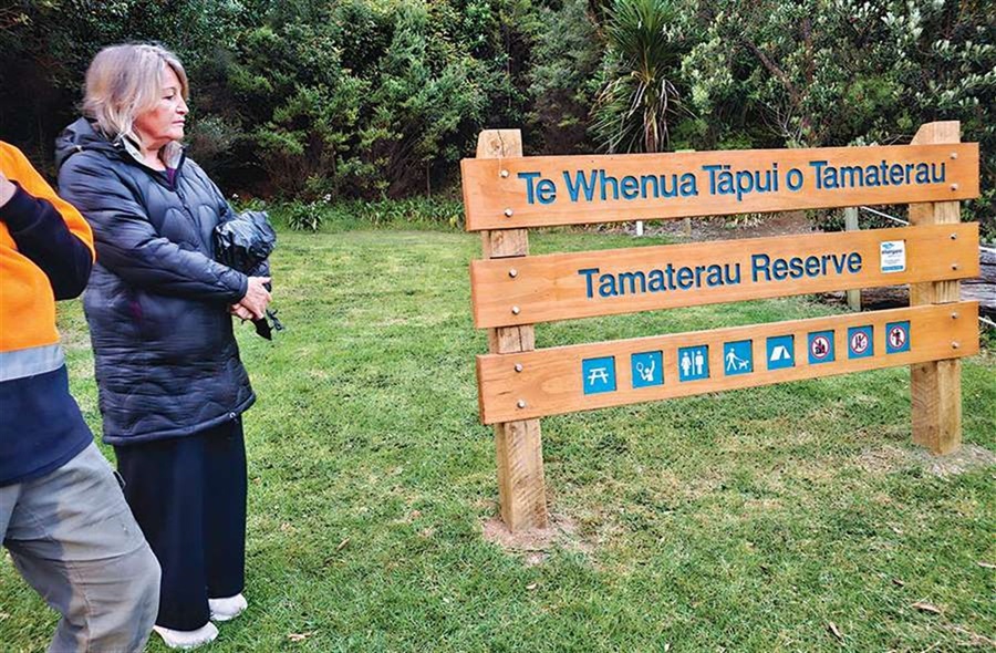 June Pitman attends the blessing of Te Whenua Tāpui o Tamaterau on Wednesday 6 November 2024.