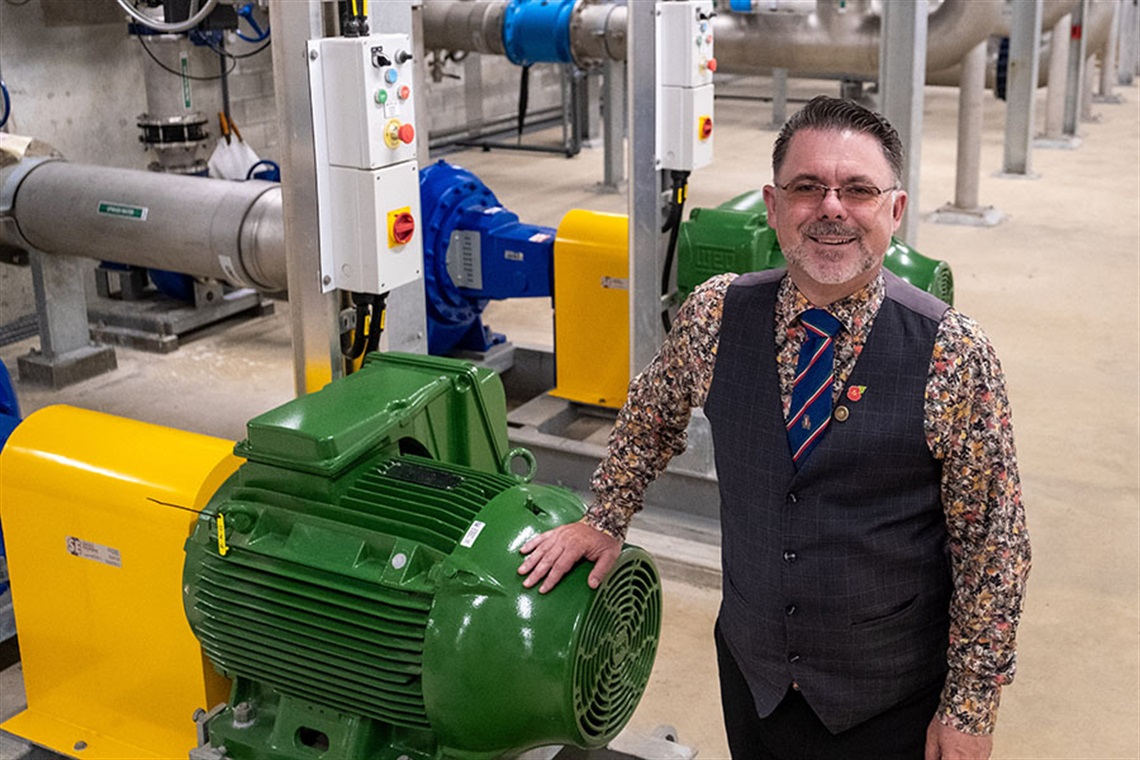 Whangārei Mayor Vince Cocurullo, pictured at the new water treatment plant at Whau Valley.