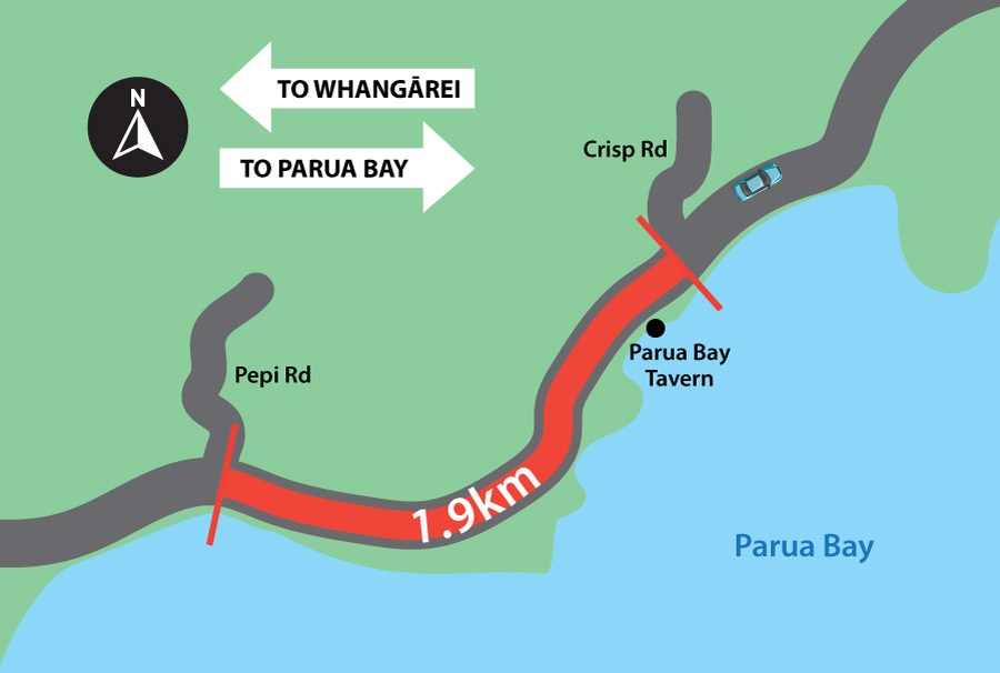 Section 2 - From Pepi Road to Crisp Road (1.9km) during April and May 2025.