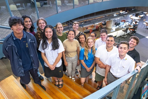 Photo showing the Youth Advisory Group in 2021. 