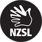 New Zealand sign language icon. 