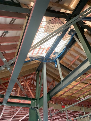 Inside the roof of the Old Municipal Building.