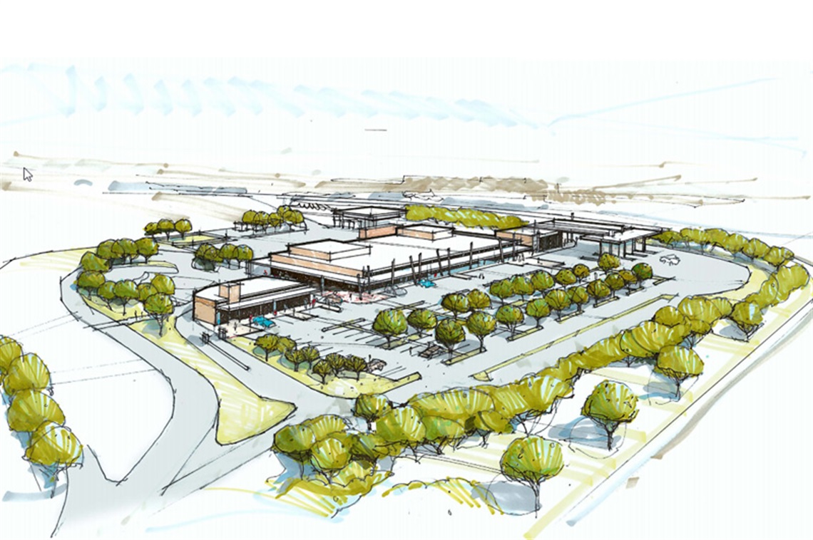 Image of Ruakaka Service Centre concept plan. 