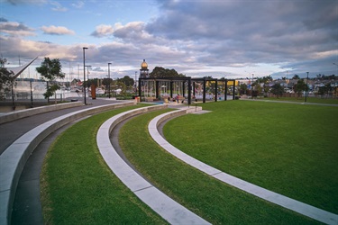 Ampitheatre and lawn