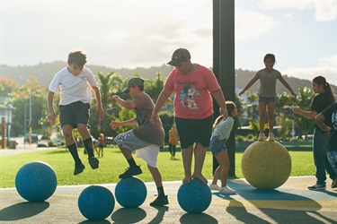 Kids enjoying play area