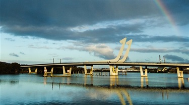 Te Matau a Pohe bridge.