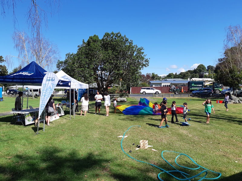 Community afternoon held at proposed location for the Raumanga Valley Reserve playground. 