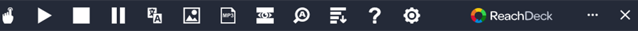 ReachDeck toolbar image. 